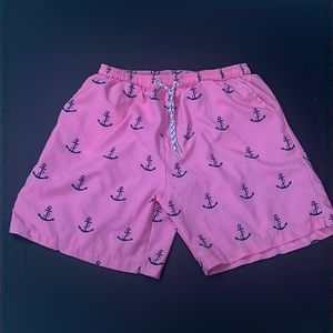 -Zando Quick Dry Bathing Suit Swim Shorts -mens-pink